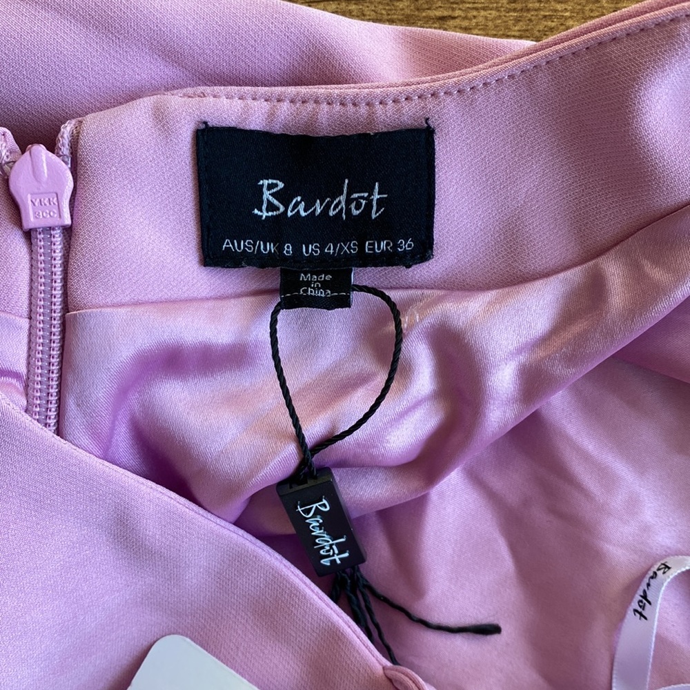 4612298 Pink Bardot Midi Dress